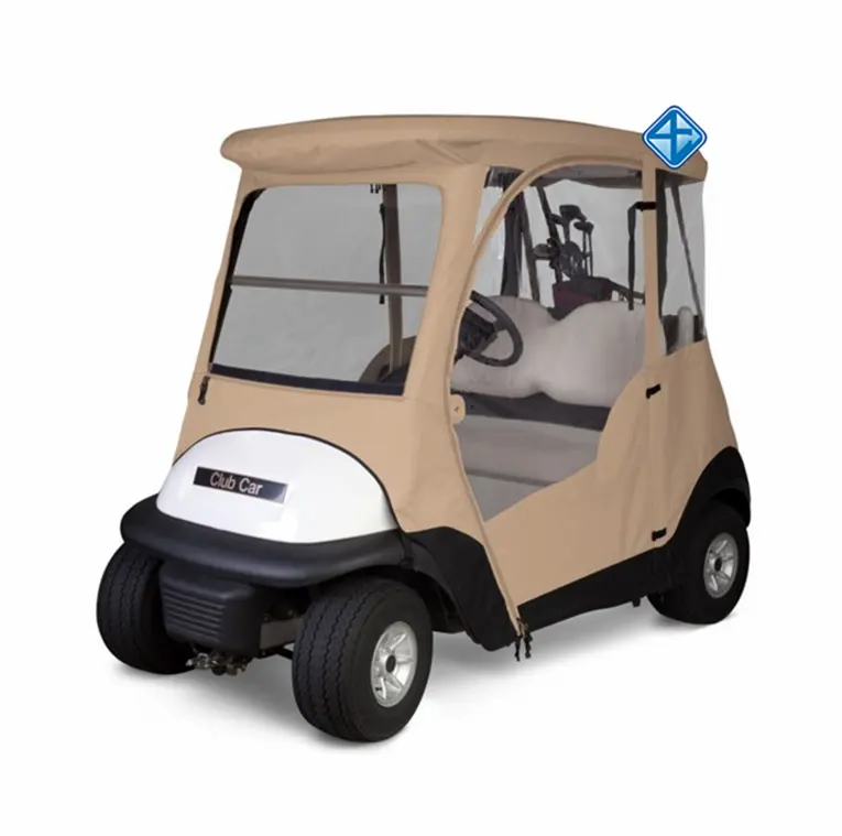 Tempo ao ar livre proteção carrinho de golfe capa de chuva para carrinho de golfe clube de carro
