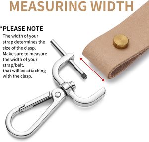 DEVPSISR PCS Detachable Snap <b>Hook</b> Swivel Clasp With Screw Bar Multiple Sizes Hardware For Changing Bag Straps Gold - Product Image 3