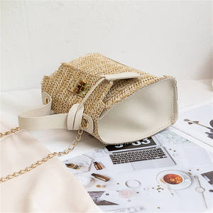 Borse A Tracolla Per Ragazze Adorabili Stella Della Borsa Di Paglia Da Spiaggia In Rete Donna Con Spalla Maglia Arcobaleno - Product Image 5