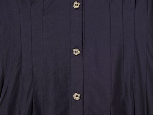 Nouvelle collection Printemps/Été 2026 – Robe <span class=keywords><strong>midi</strong></span> vintage unie à col en V, manches bouffantes et taille haute en popeline, style décontracté, pour femme, inspiration transfrontalière Europe-Amérique - Product Image 6