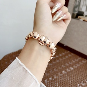 Pulsera de cadena de cuentas de moda correas de reloj para <span class=keywords><strong>Apple</strong></span> Watch Bands 46mm 44mm 49mm 45mm para <span class=keywords><strong>Iwatch</strong></span> Series 10 9 SE 7 8 Ultra 2 - Product Image 6