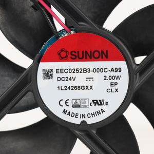 พัดลมระบายความร้อนแบบแกน SUNON EEC0252B3-000C-A99 ขนาด 120x120x25 มม. 24VDC 84mA 2.0W 2200RPM 75CFM แบบลูกปืน สำหรับตู้และอินเวอร์เตอร์ - Product Image 6