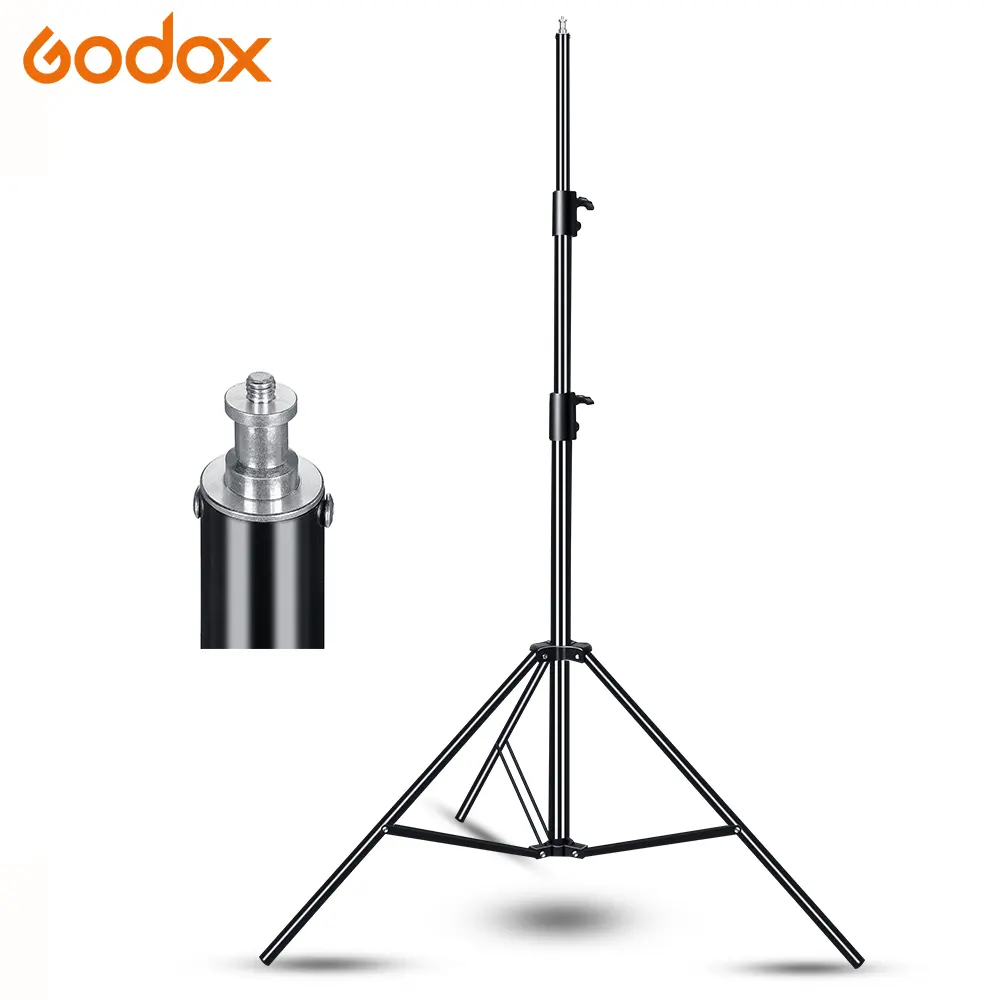 Suporte de luz resistente Godox 280cm 2.8m 9FT Pro para câmera fotográfica de estúdio de estação de TV Fresnel luz de tungstênio em tripodes