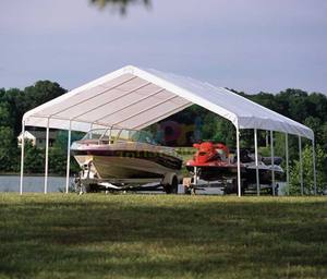 Canopée murale en toile blanche robuste, abri de stockage, tente de caravane, robuste, pour l'extérieur, 60 m - Product Image 3