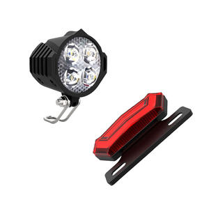Kit d'éclairage LED avant arrière électrique de vente chaude 120dB et klaxon pour la conduite de nuit Caractéristiques portables et étanches pour Ebike - Product Image 1
