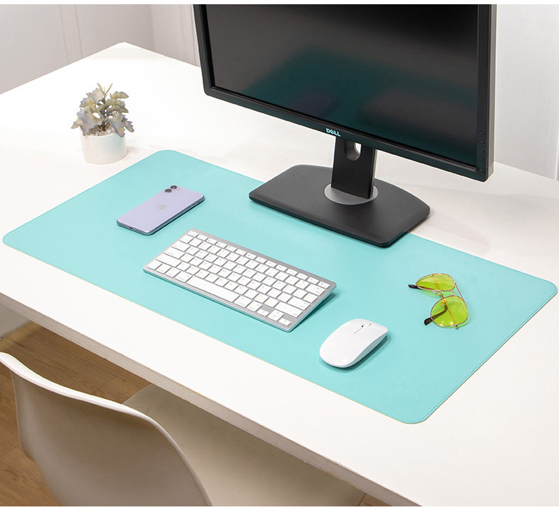 Двухсторонний многофункциональный настольный коврик, водонепроницаемый настольный протектор, кожаный Настольный коврик для отжима, коврик для мыши