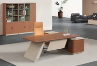 Bureau de direction moderne de luxe en forme de L pour le bureau exécutif Poste de travail Meubles Bureaux avec tiroirs pour la conception de la table de chambre