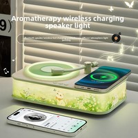 Cadeau de Noël et d'anniversaire pour filles - Haut-parleur Bluetooth en jade tendance, aromathérapie, charge sans fil, audio haut de gamme, modèle A0702008