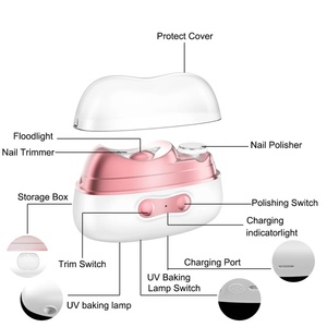 เครื่องตัดเล็บอัตโนมัติอัจฉริยะ 4-in-1 พร้อมขัดเงา อบแห้งด้วยแสง UV ชาร์จผ่าน USB ปลอดภัย ไม่เจ็บ - Product Image 2