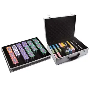 Multiple Color Chips Sets Factory Hot Selling Custom Clay Poker Chips With Case Poker Chips Set