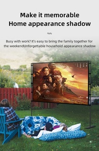 100 pouces support libre intérieur extérieur trépied ALR écran de Projection LCD DLP HD 1080P 4K projecteur pour la présentation de films avec sac - Product Image 3