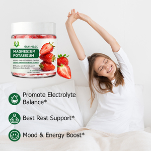 Gomitas de Magnesio y Potasio de Marca Propia 500MG, Bisglicinato de Magnesio, Apoyo para Músculos, Articulaciones y Huesos, Mejora el Estado de Ánimo y la Calidad del Sueño - Product Image 3