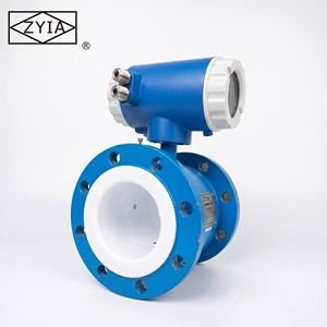 Compteur d'eau électromagnétique numérique ANSI150L en acier inoxydable avec bride, revêtement PTFE variable, pour liquides de rivière, 2 pouces, OEM - Product Image 1