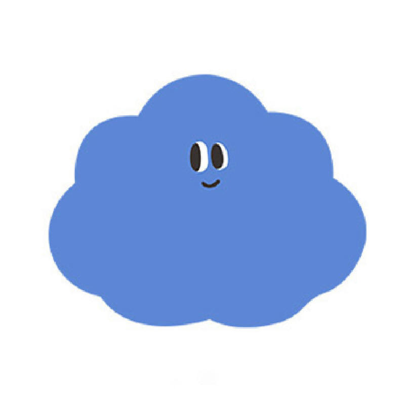Nuages ​​bleus