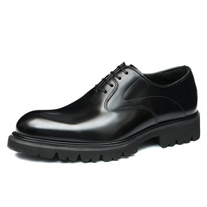 4-Centimeter Height Increase Men's Business Formal Office Shoes Pointed Toe Cowhide Leather Anti-Slippery & Massage <b>Features</b> - Product Image 5