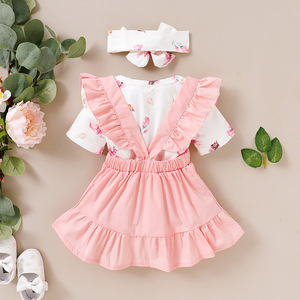 Kids Clothes Baby <b>Women</b> Skirts Girls Party <b>Romper</b> Suits With Beauty Dress of China Factory - Product Image 3