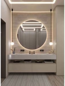 Mueble de Baño Flotante Individual Gris Moderno y Minimalista para Apartamentos Pequeños - Product Image 3