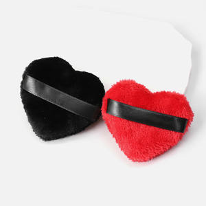 Pinkz OEM, Al Por Mayor, Personalizado, Esponja de Maquillaje en Forma de Corazón, de <span class=keywords><strong>Terciopelo</strong></span> Suave, 2 Piezas, Lavable, Tati - Product Image 4