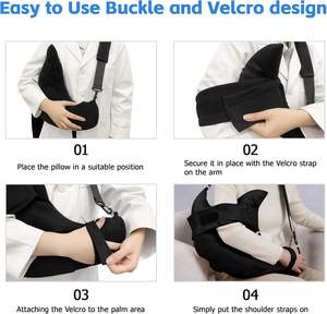 Post-Op Body Support Pillow with Pocket Soft Breathable Side-Sleep Arm <b>Pad</b> Ergonomic Therapy Removable Machine Washable - Product Image 4