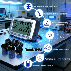 Capteurs TPMS universels sans fil externes/internes CXT OEM ODM pour camions (jusqu'à 110 capteurs de surveillance de la pression des pneus) - Vente directe usine - Product Image 4