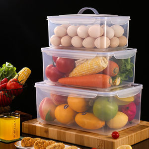 Hot nhà bếp hiện đại Lò vi sóng sưởi ấm Rau lưu trữ container thực phẩm-graided nhựa tủ lạnh kín Bento ăn trưa Box <span class=keywords><strong>Set</strong></span> - Product Image 4