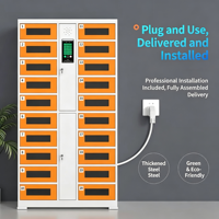 Armoire de rangement multifonctionnelle personnalisable avec reconnaissance d'empreintes digitales et de visage pour tablettes, ordinateurs portables et smartphones
