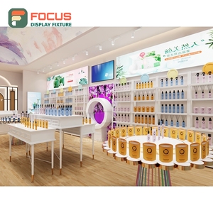 Professional Retail Shop Melamine <b>Display</b> <b>Case</b> Solution Provider Cosmetic Shop Design - Product Image 3
