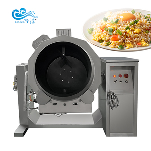 Commercial Intelligent Gaz Chauffage Électrique Automatique Oeuf Frit Riz Cuisson Tambour Type Remuer Friture Machine Induction Base Cuisinière - Product Image 6