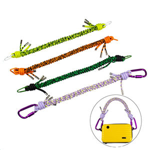 Haute qualité <span class=keywords><strong>Niche</strong></span> coloré Polyester tissé sac à main bretelles bouteille d'eau tasse sangles lanières tissées à la main - Product Image 1