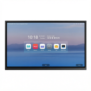 ไวท์บอร์ดอัจฉริยะแบบสัมผัสขนาด 65 นิ้ว LED 4K UHD ระบบปฏิบัติการคู่ Android และ <span class=keywords><strong>Windows</strong></span> สำหรับการสอนและการใช้งานในสำนักงาน - Product Image 1