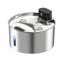 Dispenser & Tempat Makan Otomatis untuk Hewan Peliharaan dari Baja Tahan Karat Kapasitas Besar untuk Penggunaan Dalam Ruangan bagi Kucing