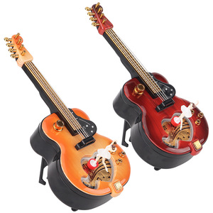 Wholesale Guitar Spinning Dancer Music <b>Box</b> Retro Decorative Ornaments Music <b>Box</b> Music <b>Present</b> - Product Image 1