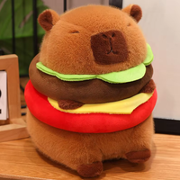 Peluches mignonnes Capybara-kun et Ours de 22 cm, jouets en peluche unisexes, animaux rechargeables, rembourrés de coton PP, animaux en peluche doux