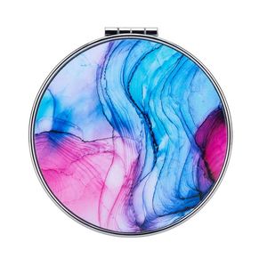 Custom Double Side Watercolor Travel Cosmetic Hand <b>Mirror</b> Cute Folding Pocket <b>Compact</b> Mini <b>Mirror</b> for Makeup - Product Image 6