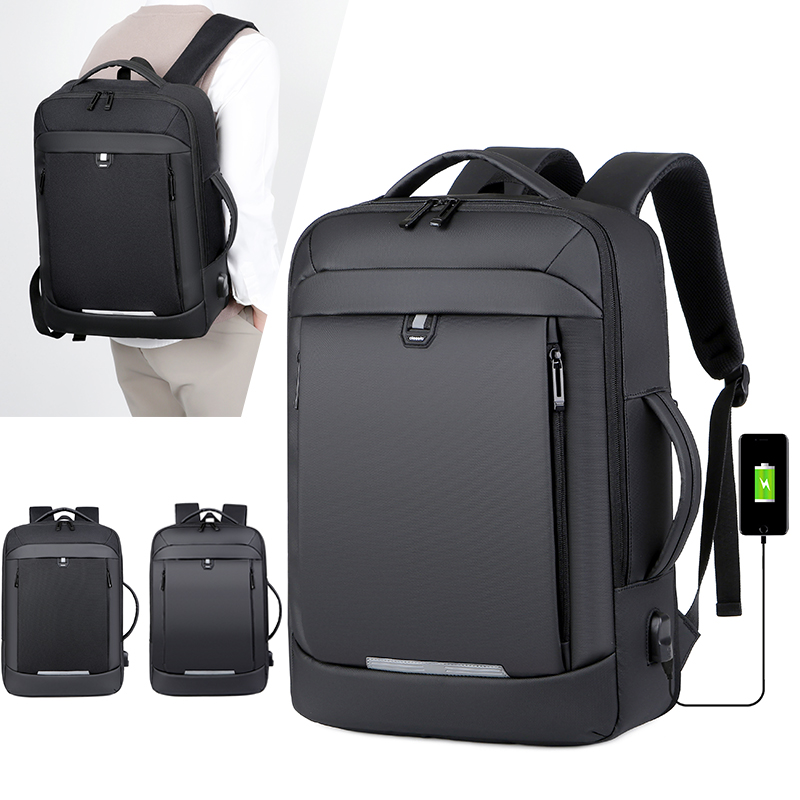 Водонепроницаемый дорожный рюкзак из ткани «Оксфорд» для ноутбука 2022 дюйма, мужской деловой рюкзак с usb для работы и отдыха на открытом воздухе, водонепроницаемый рюкзак для компьютера