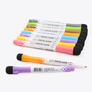 Whiteboard Marker Pens Set Non-toxic Whiteboard Dry Erase Marker Chalk Board Markers Non-toxic Erasable Ink Color Box PP Plastic