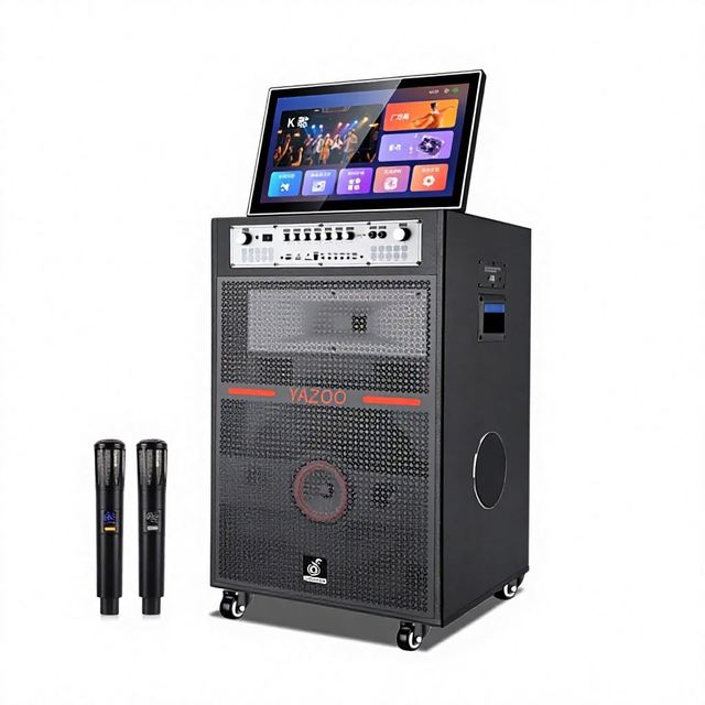22inch Screen Powered Professional 18inch Karaoke Audio 1000w Sound System  Touch Screen Video Karaoke With Projector Machine