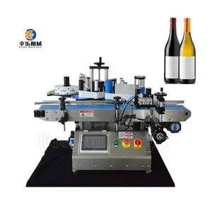 Plane Glue Bottle Labelling Desktop Semi Automatic Adhesive Sticker Semi-Automatic Labeling Machine