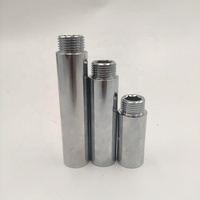 Adaptateur de filetage forgé 1/2 ''-1'' en laiton chromé pour système de plomberie
