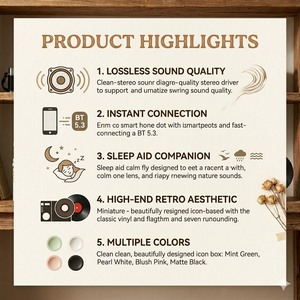 Lecteur <span class=keywords><strong>de</strong></span> disques vinyles rétro TimeBeat LK09 <span class=keywords><strong>pour</strong></span> haut-parleur V5.3 HiFi sans fil, commande vocale, carte TF, entrée AUX, son naturel, sommeil - Product Image 6