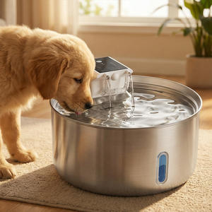 Smart Pet Water <b>Fountain</b> 7L Stainless Steel Round Automatic For Cats And Dogs - Product Image 2