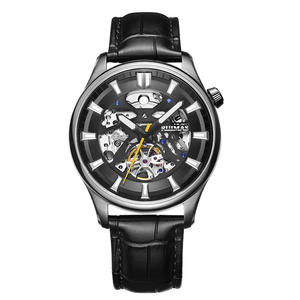 2025 nuevo reloj de acero inoxidable para hombre con esfera luminosa esqueletizada elegante reloj de negocios informal - Product Image 1