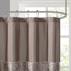 DB Modern Jacquard Shower Curtain Water-Proof Polyester with Classic <b>Printed</b> Design Digital Hook Technology <b>for</b> Hotels <b>Bathrooms</b> - Product Image 3