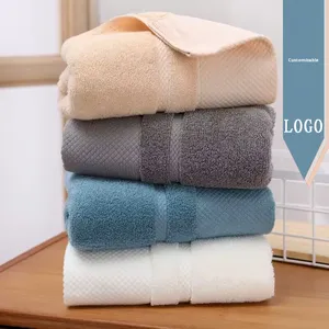 Nhà Máy Bán Buôn Dày Cá nhân Đóng Gói Tinh Khiết Bông Mặt Khăn Cho Hộ Gia Đình Sử Dụng Thêu Logo - Product Image 1