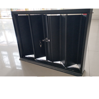 Fenêtre Moderne en Alliage d'Aluminium Pliante Anti-Ouragan, Anti-Vent et Insonorisée pour Salle de Bain, Hôtel, Villa