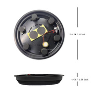 Plateau de déclenchement pour batterie électronique, multi-tailles, pour snare, tom, batterie électronique, ABS, alliage, noir, installation et démontage rapides, pour 10/12/14/16