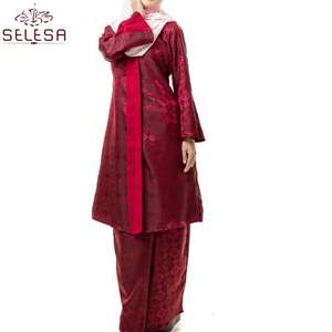 เสื้อผ้าสตรีชาวมุสลิมแบบเกาหลีสมัยใหม่ ผลิตจากโรงงานในจีน ดีไซน์ปักลายลูกไม้ รุ่นบาจูกูรุง มาเลเซีย - Product Image 5