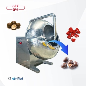 Máquina de Polimento e Cobertura de Amendoim LST Novo Design 3-15kg/lote Máquina de Cobertura de Chocolate e Açúcar para Fabricação de Chocolate - Product Image 1