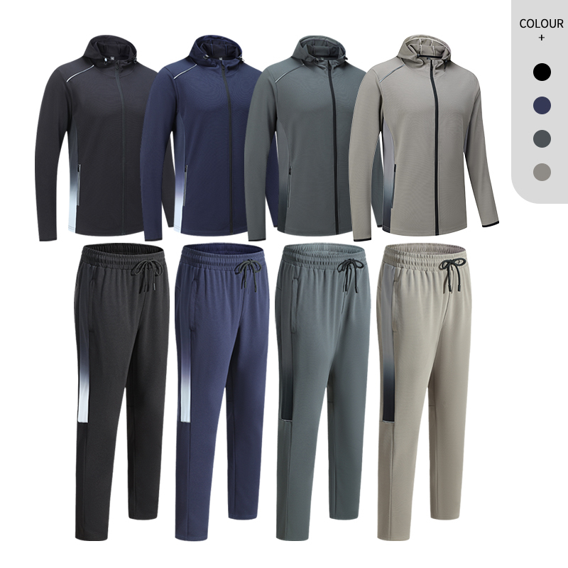 Sweatpants and Jacket Set Men Blank