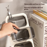 Fabricant de produits en plastique, vente en gros, porte-stylos incliné grande capacité, organiseur de bureau pour étudiants, rangement pour pinceaux de maquillage et papeterie